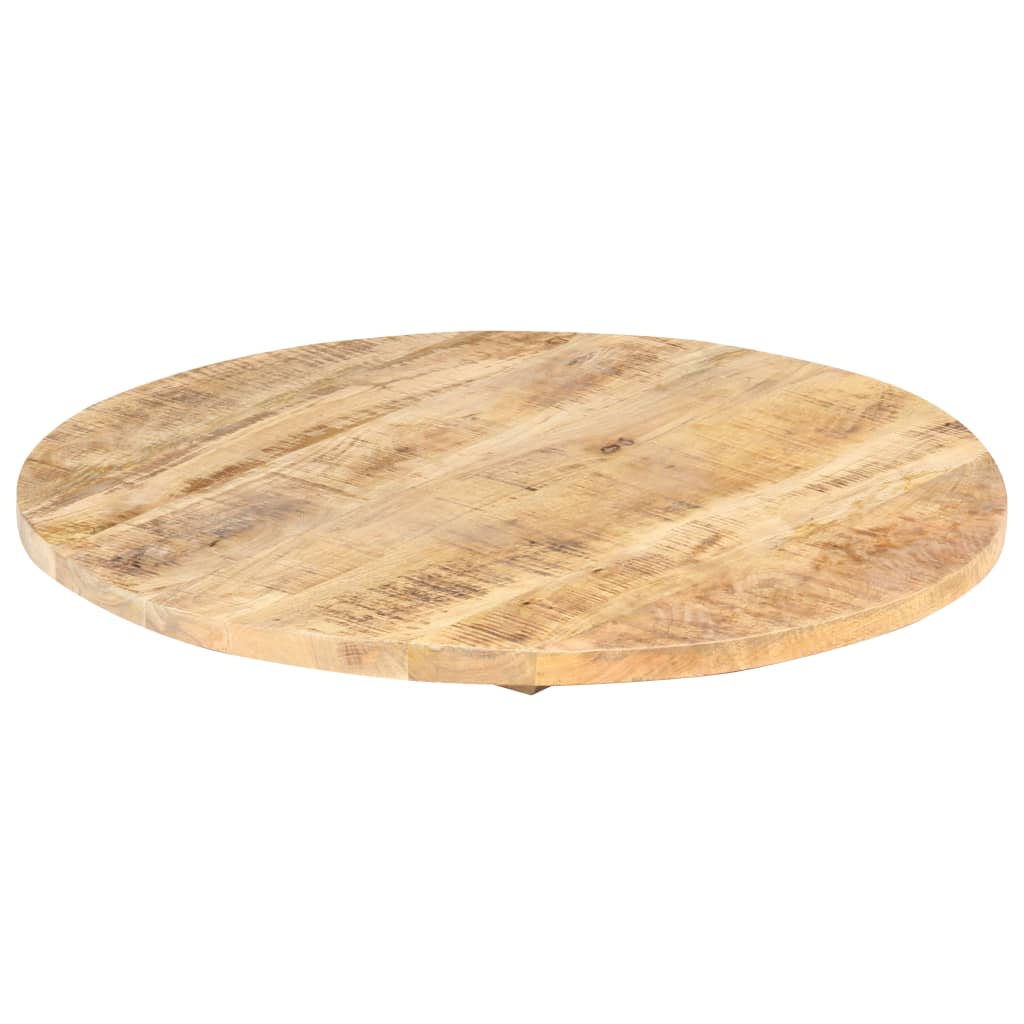 vidaXL Blat de masă, 80 cm, lemn masiv de mango, rotund, 25-27 mm