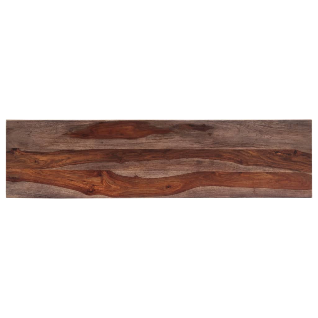 vidaXL Masă consolă, gri, 120 x 30 x 76 cm, lemn masiv de sheesham