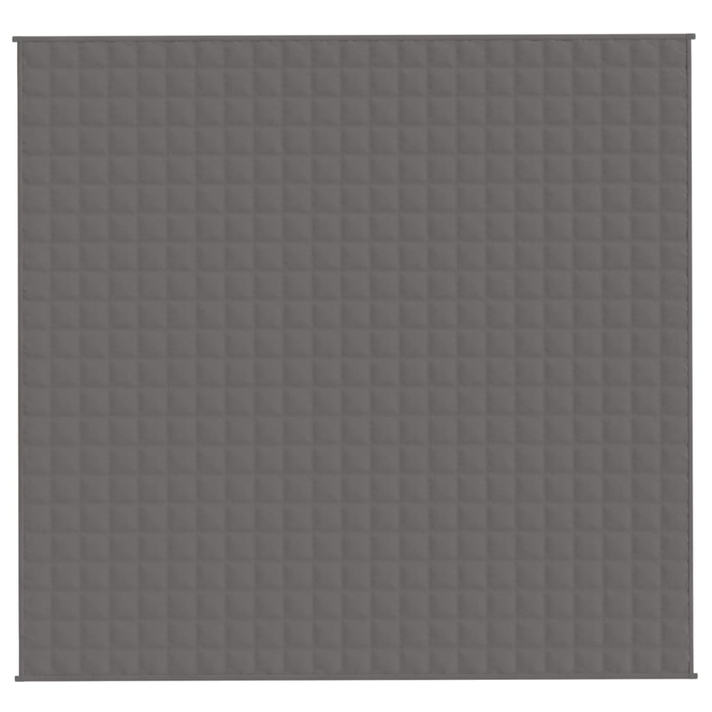 vidaXL Pătură cu greutăți, gri, 200x235 cm, 11 kg, material textil