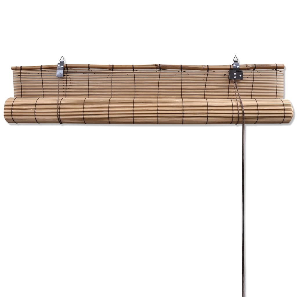 vidaXL Jaluzele din bambus tip rulou, 2 buc., maro, 150 x 220 cm