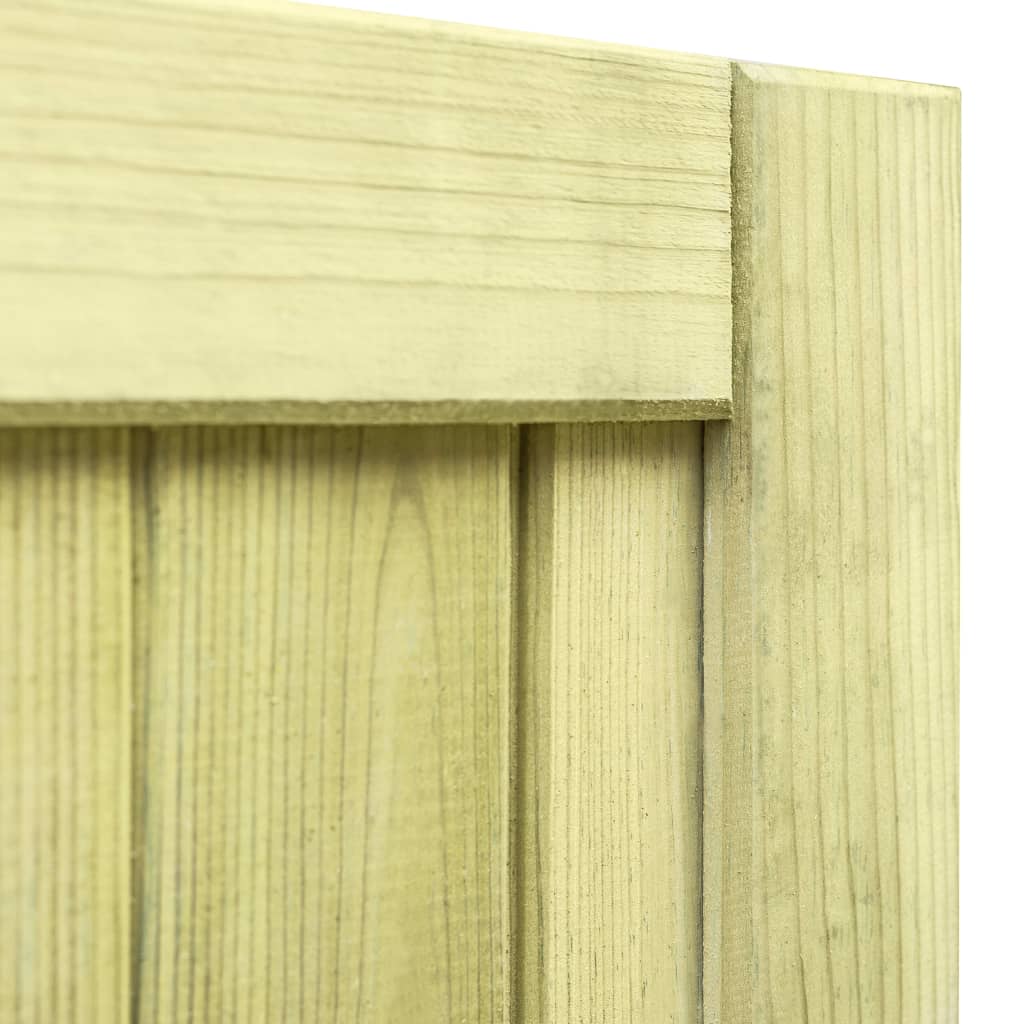 vidaXL Poartă de grădină, 125 x 100 cm, lemn de pin tratat