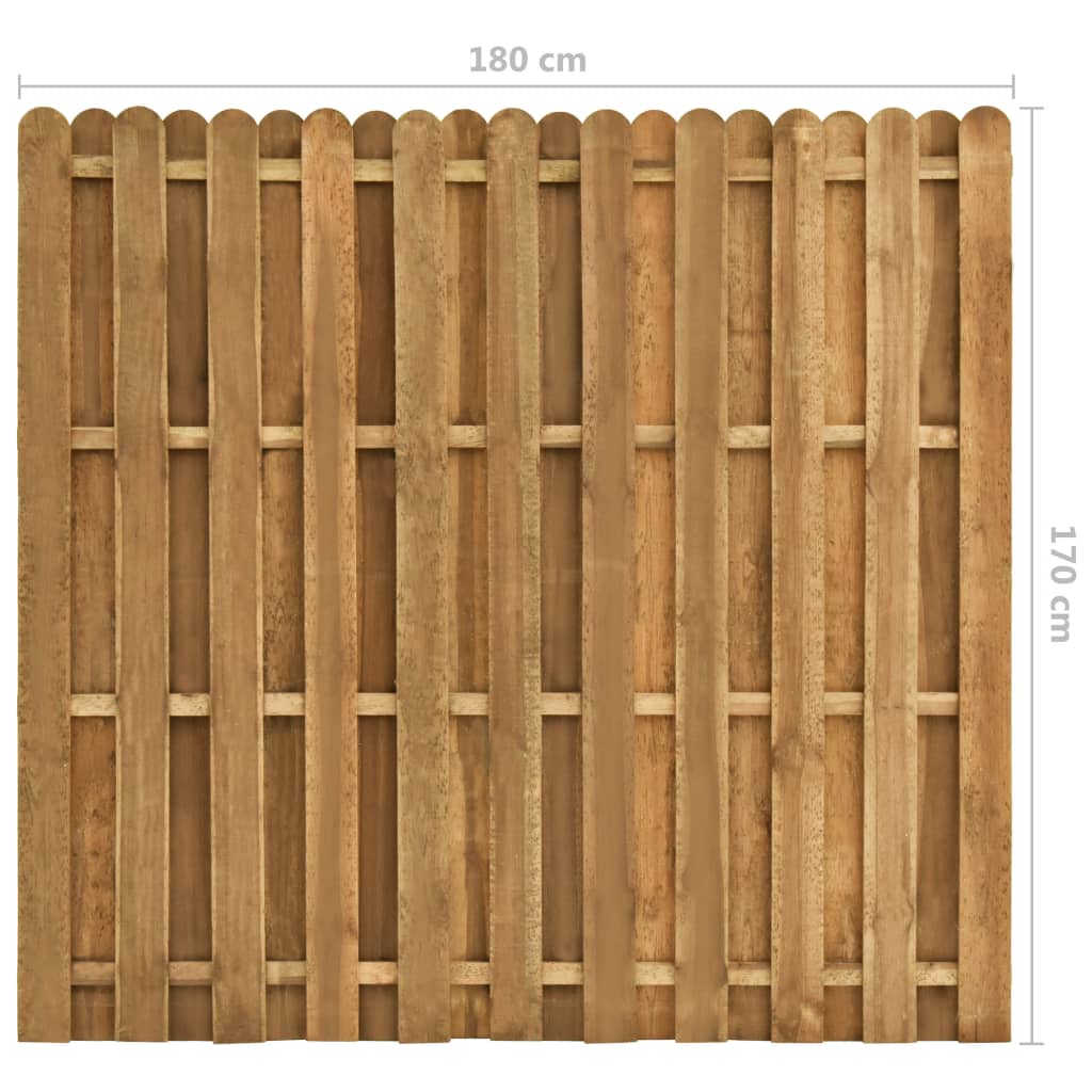 vidaXL Panou de gard cu șipci alternative 180 x 170 cm lemn pin