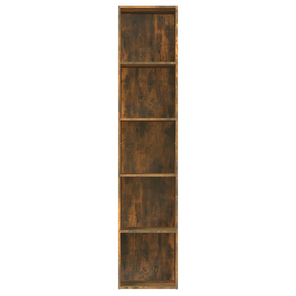 vidaXL Bibliotecă, stejar fumuriu, 40x30x189 cm, lemn prelucrat