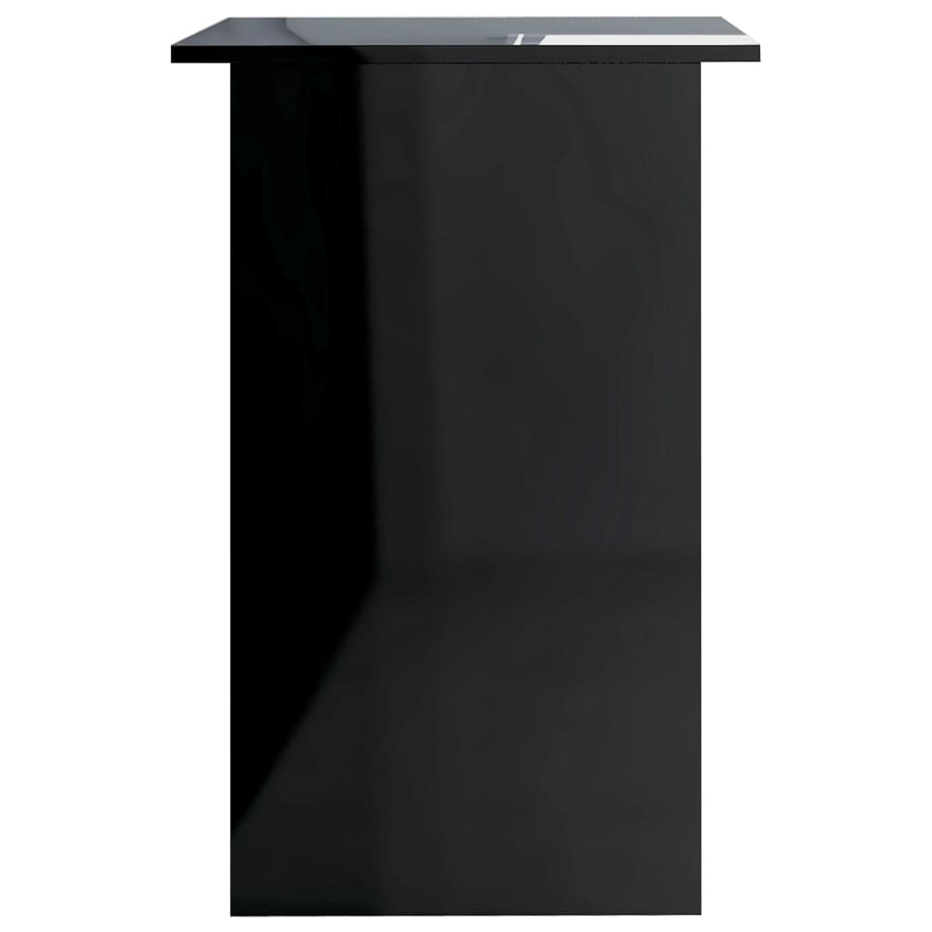 vidaXL Birou, negru extralucios, 90 x 50 x 74 cm, PAL