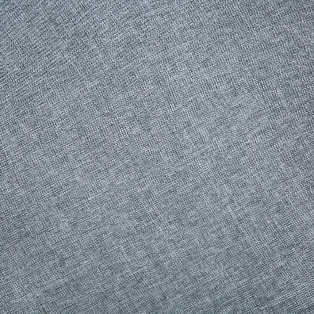 vidaXL Canapea cu 2 locuri, gri deschis, material textil