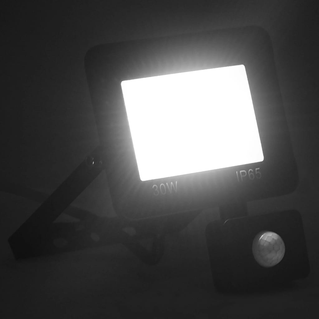vidaXL Proiector LED cu senzor, 30 W, alb rece