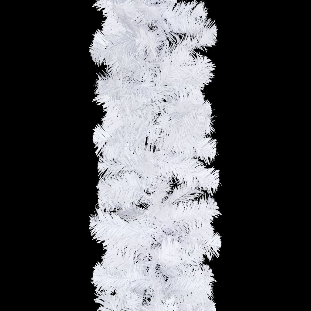 vidaXL Ghirlande de Crăciun, 4 buc., alb, 270 cm, PVC