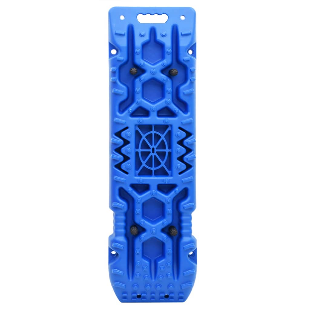 vidaXL Plăci de tracțiune, 2 buc., albastru, 107x31x7 cm, nailon