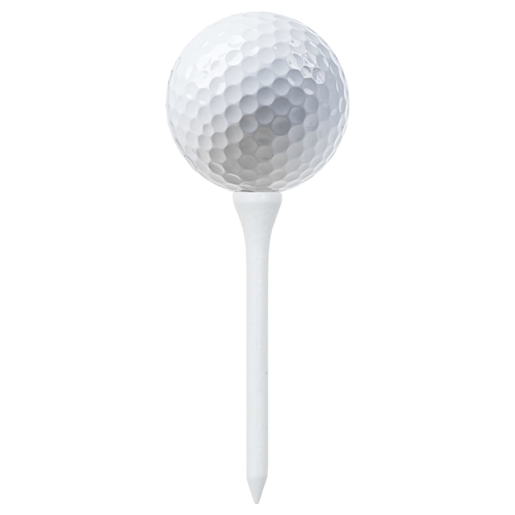 vidaXL Teuri de golf, 1000 buc., alb, 54 mm, bambus