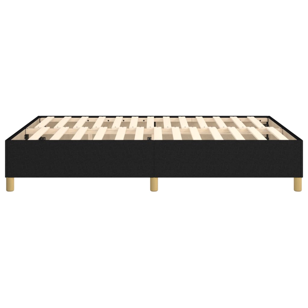 vidaXL Cadru de pat, negru, 140x200 cm, material textil