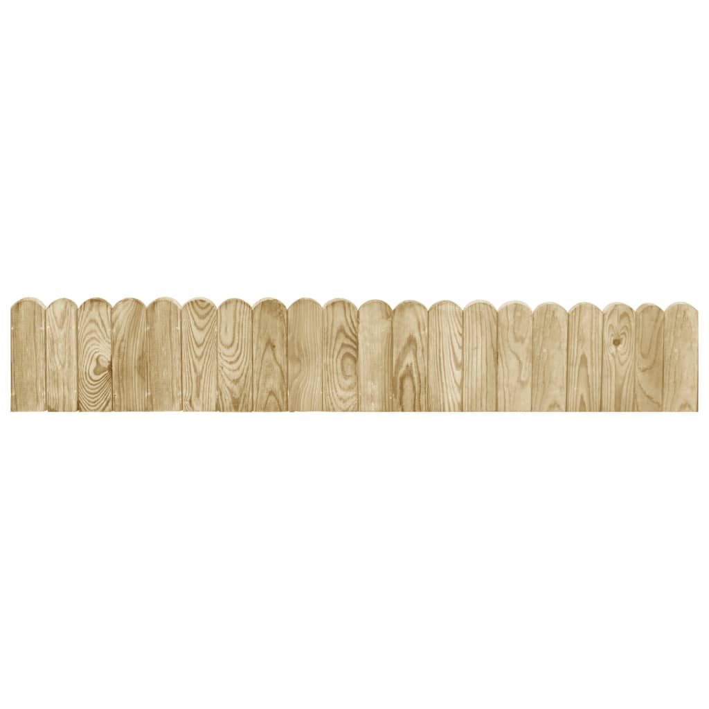 vidaXL Role de bordură, 3 buc., 120 cm, lemn de pin tratat