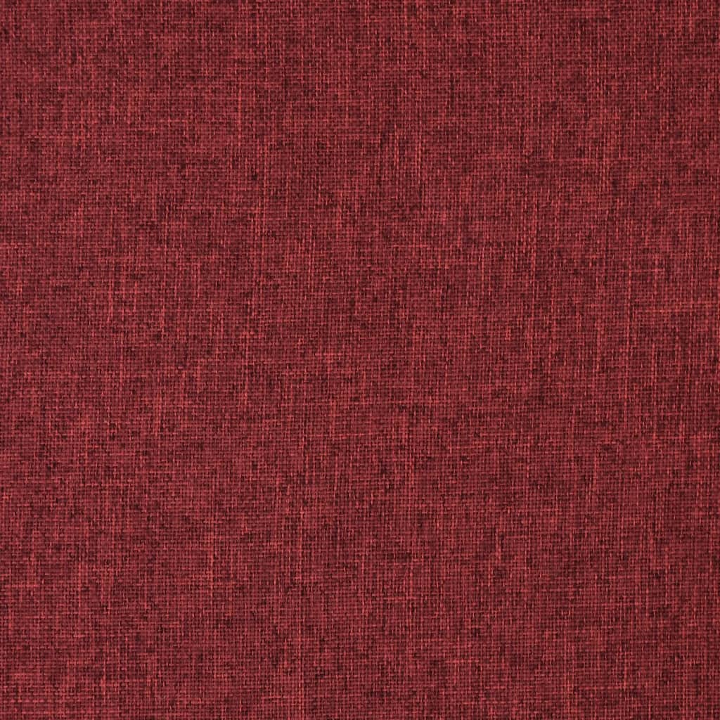 vidaXL Scaun de podea pivotant, roșu vin, material textil