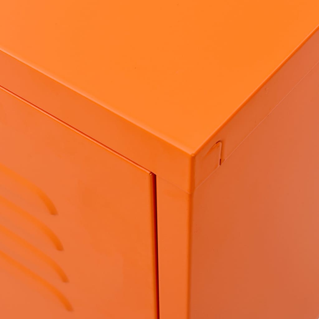 vidaXL Comodă TV, portocaliu, 105x35x50 cm, oțel