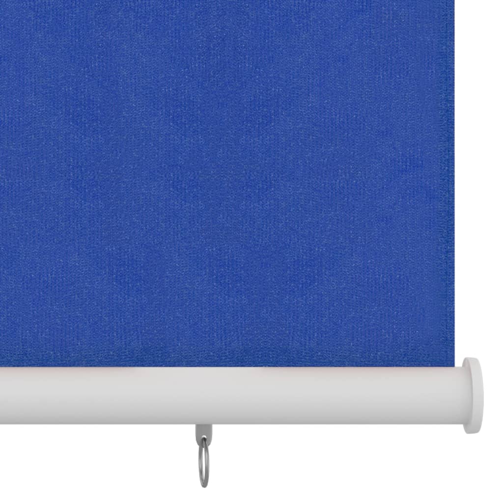 vidaXL Jaluzea tip rulou de exterior, albastru, 120x140 cm, HDPE
