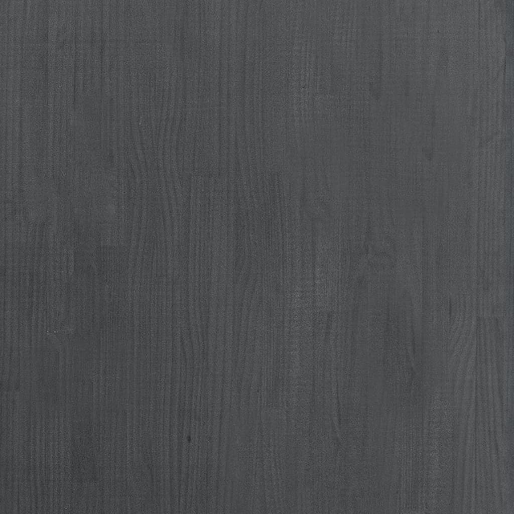 vidaXL Dulap înalt, gri, 80x30x210 cm, lemn masiv de pin