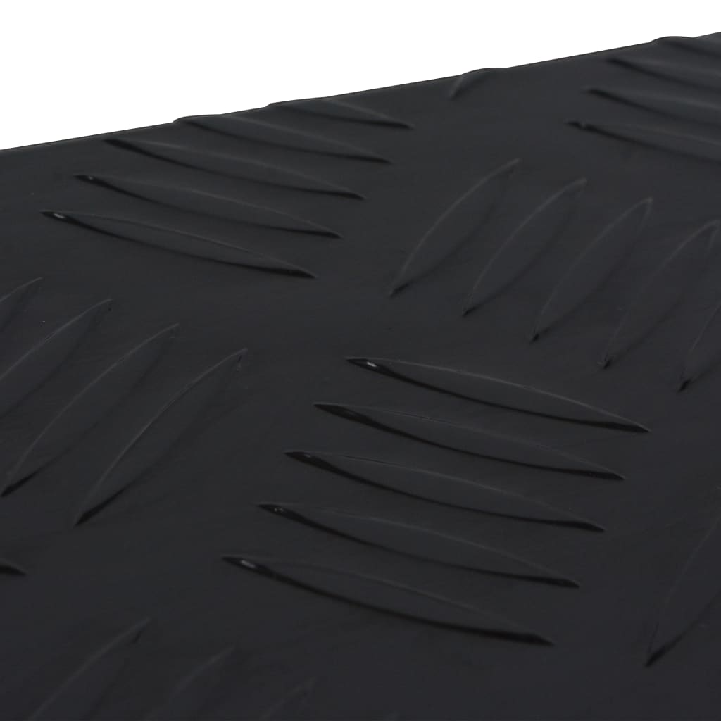 vidaXL Ladă din aluminiu, negru, 485 x 140 x 200 mm