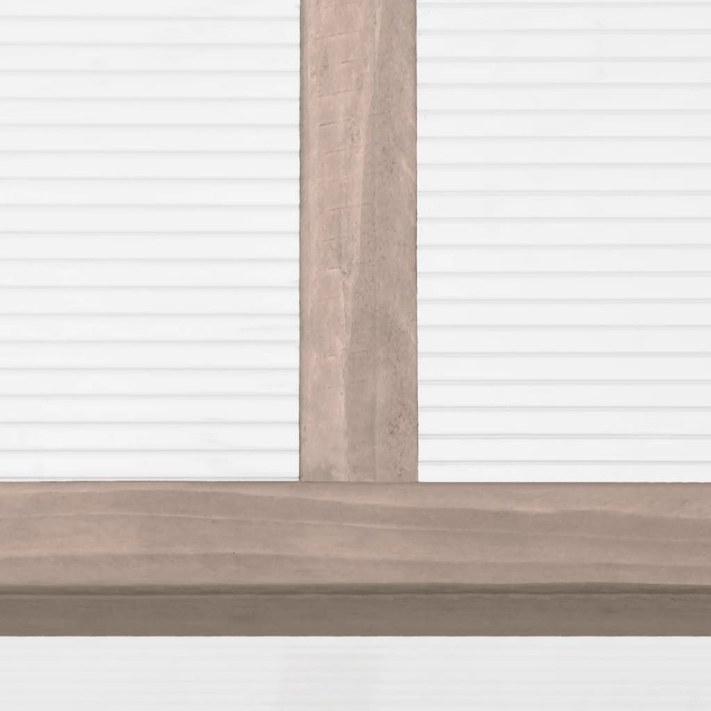 vidaXL Seră, gri, 110x58,5x39 cm, lemn de brad