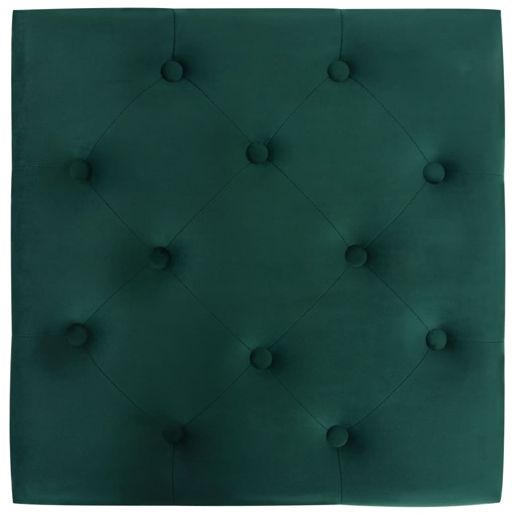vidaXL Taburet, verde închis, 60x60x36 cm, catifea