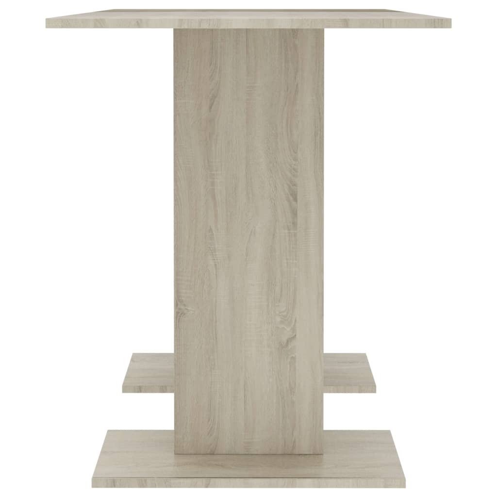vidaXL Masă de bucătărie, stejar sonoma, 110x60x75 cm, PAL