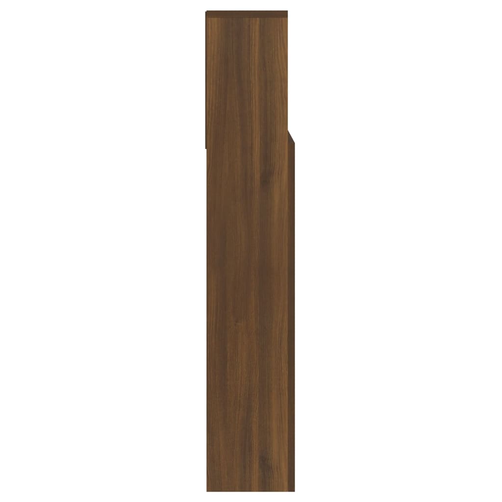 vidaXL Tăblie de pat cu dulap, stejar maro, 140x19x103,5 cm