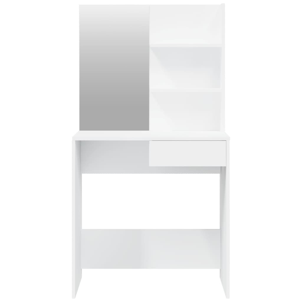 vidaXL Set măsuță de toaletă, alb, 74,5x40x141 cm