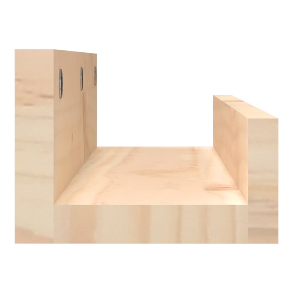 vidaXL Rafturi de perete, 2 buc., 50x12x9 cm, lemn masiv de pin