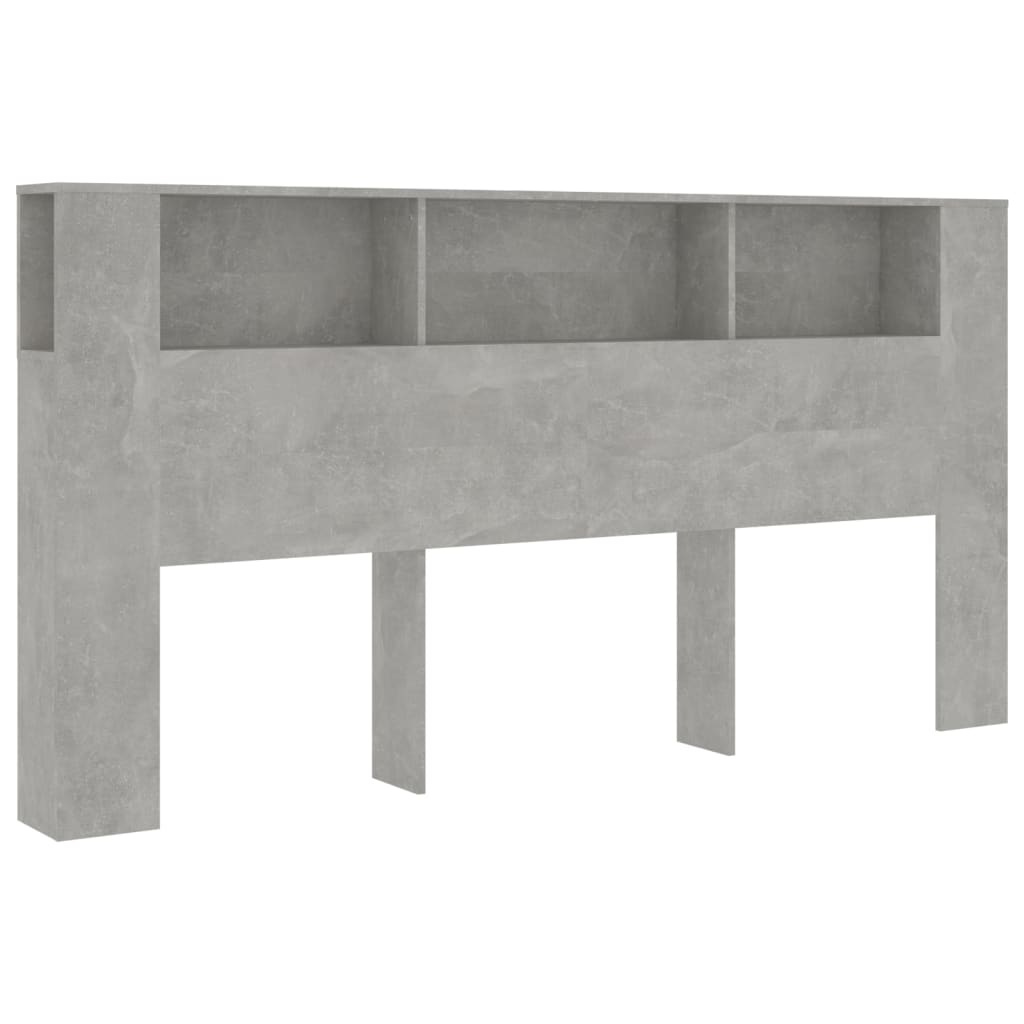 vidaXL Dulap tăblie, gri beton, 200x18,5x104,5 cm