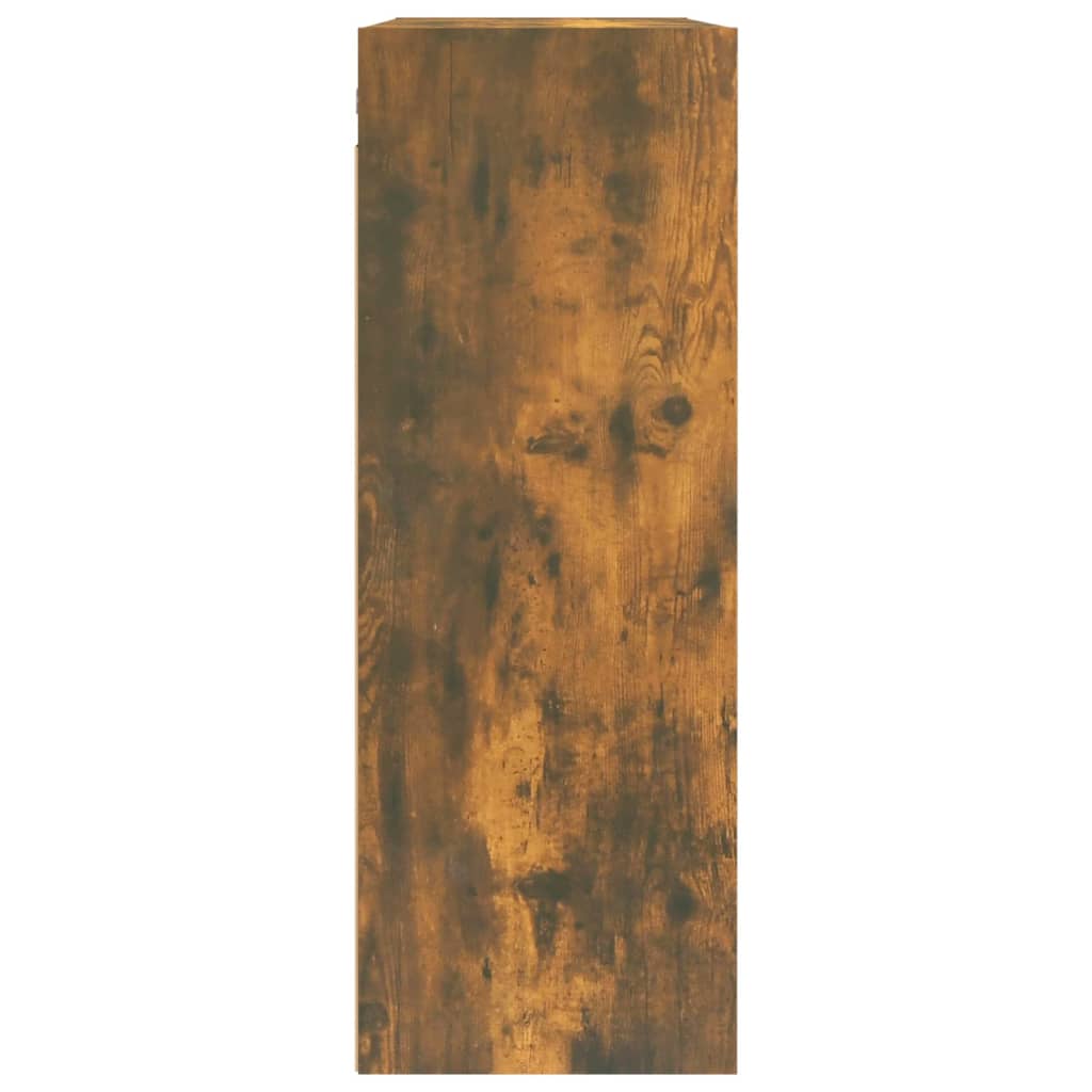 vidaXL Dulap de perete suspendat, stejar fumuriu, 69,5x32,5x90 cm
