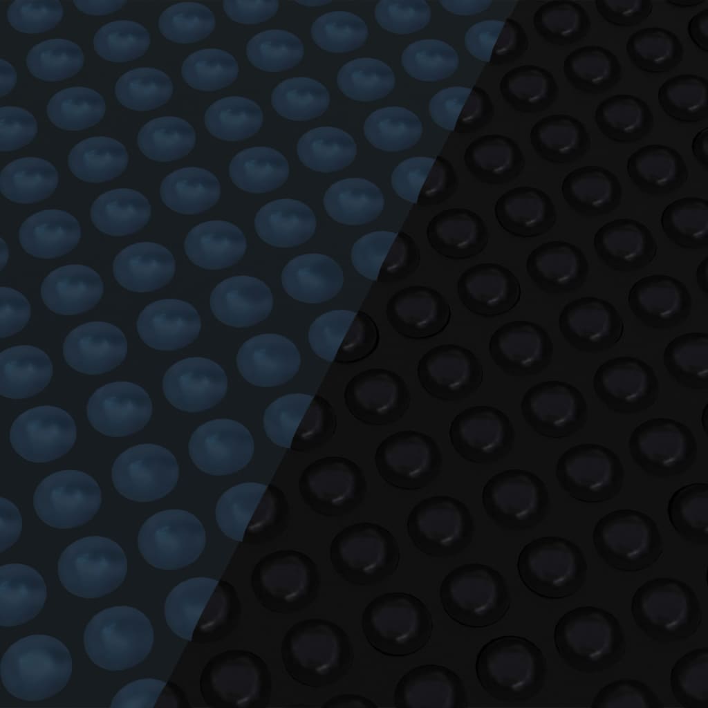 vidaXL Folie solară plutitoare piscină, negru/albastru, 356 cm, PE