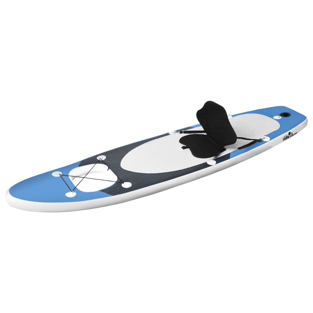 vidaXL Set placă paddleboarding gonflabilă, albastru, 360x81x10 cm
