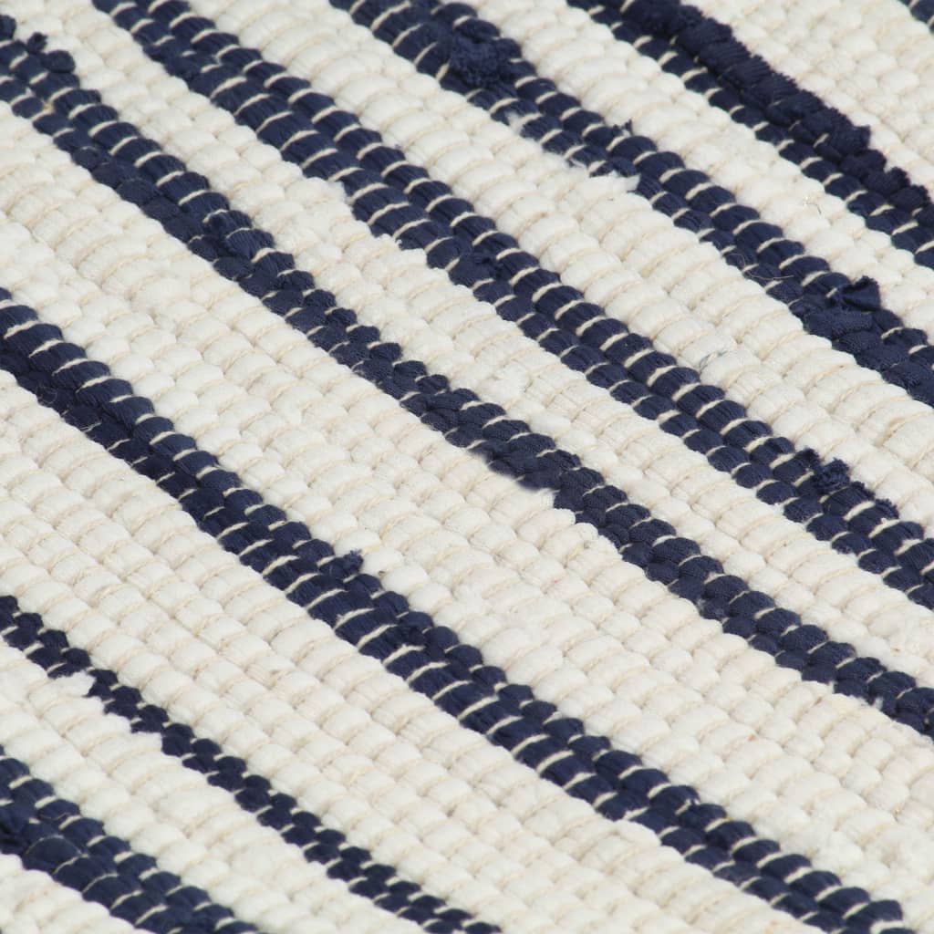 vidaXL Naproane, 6 buc., albastru și alb, 30 x 45 cm, bumbac