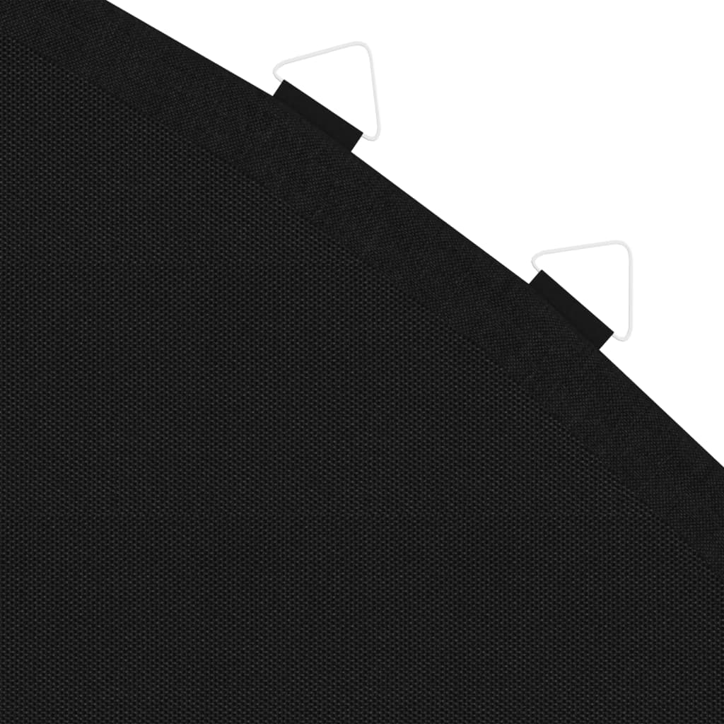 vidaXL Podea de trambulină rotundă de 4,57 m, negru, material textil
