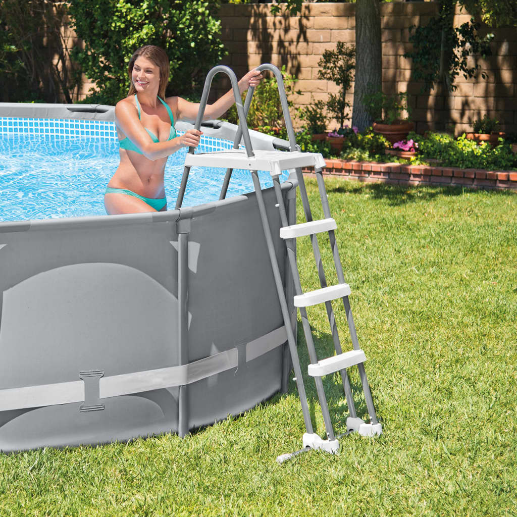 Intex Scară de siguranță pentru piscină cu 3 trepte, 91-107 cm