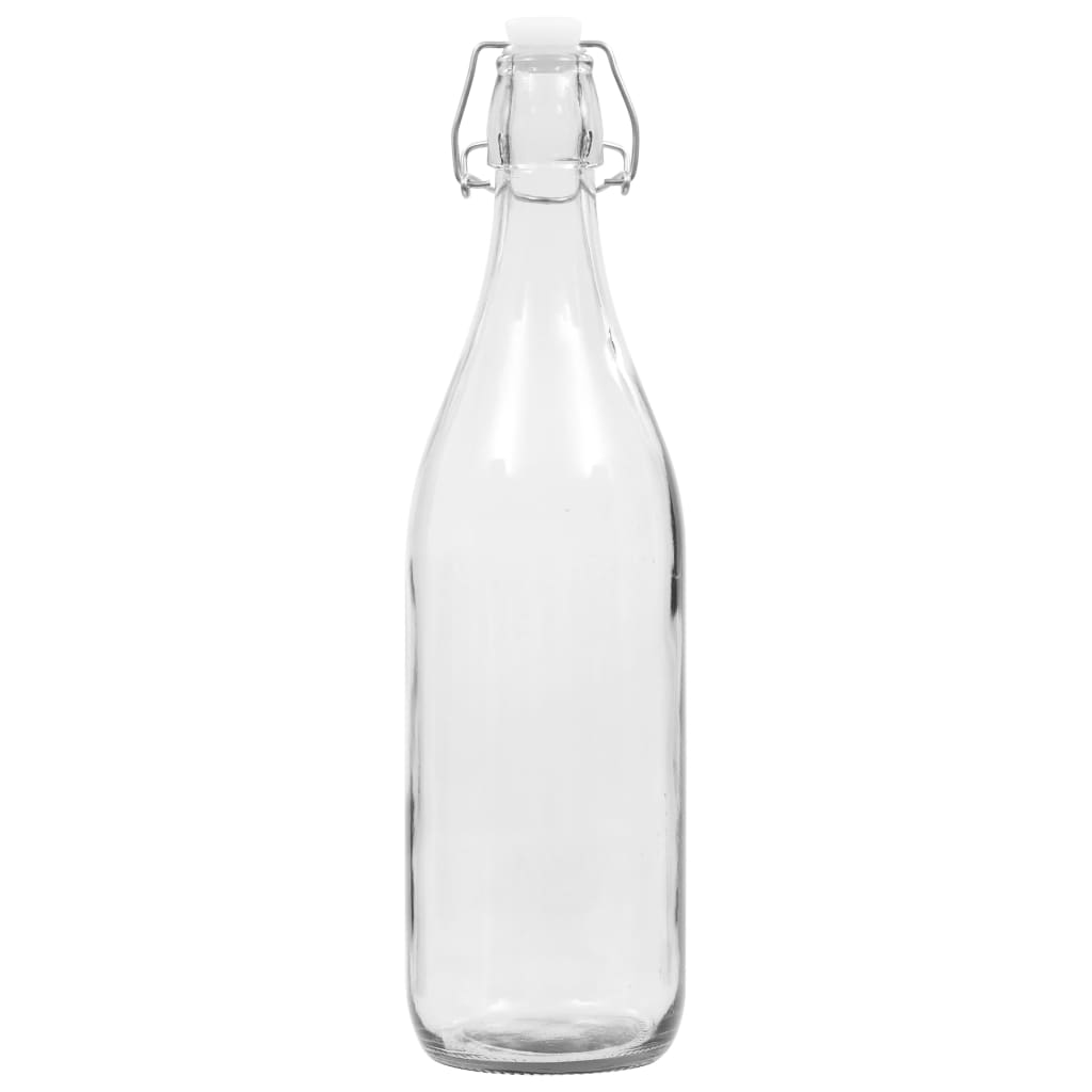 vidaXL Sticlă cu dop ermetic, 24 buc., 1 L
