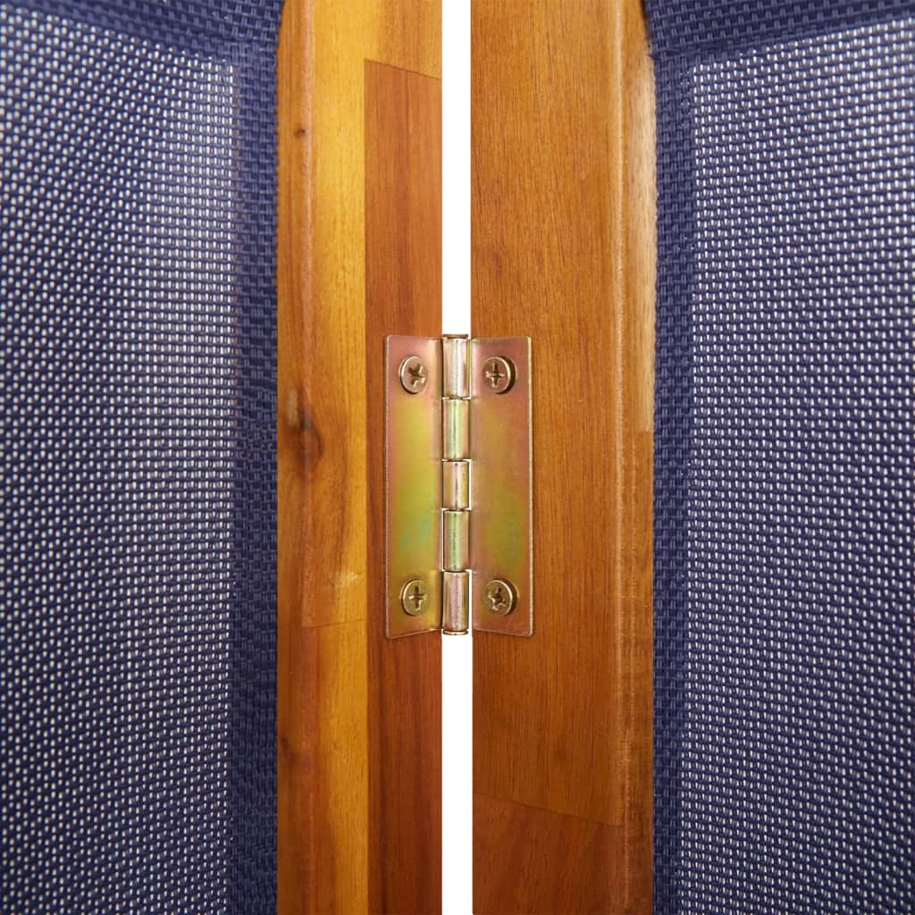 vidaXL Paravan de cameră cu 3 panouri, albastru închis, 210x180 cm
