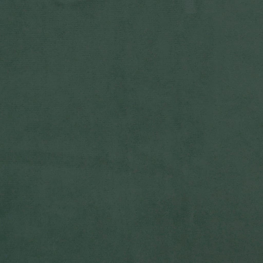 vidaXL Tăblie pat cu aripioare verde închis 163x16x118/128 cm catifea