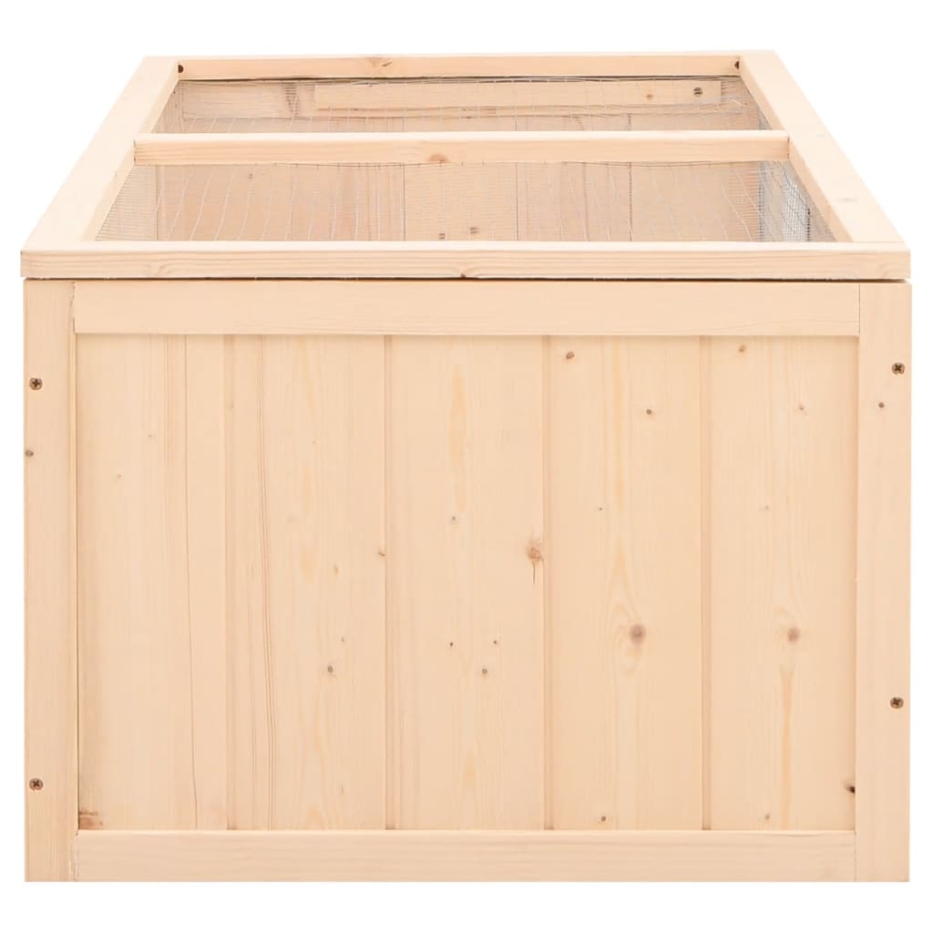 vidaXL Cușcă pentru hamsteri, 104x52x54 cm, lemn masiv de brad