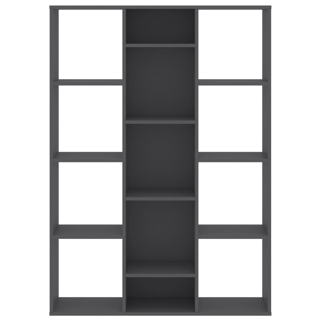vidaXL Separator cameră/Bibliotecă, gri, 100x24x140 cm, PAL