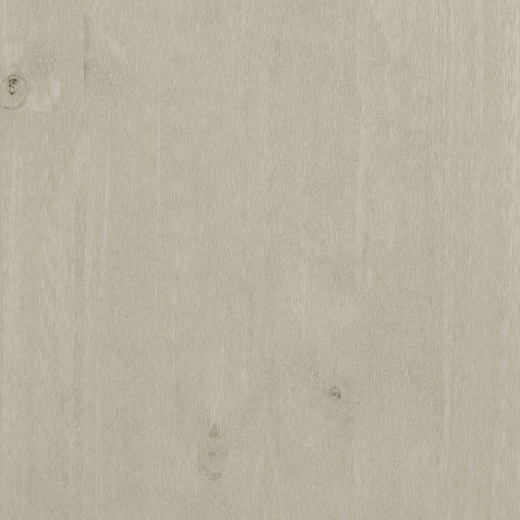 vidaXL Pantofar „HAMAR”, alb, 59,5x35x117 cm, lemn masiv pin