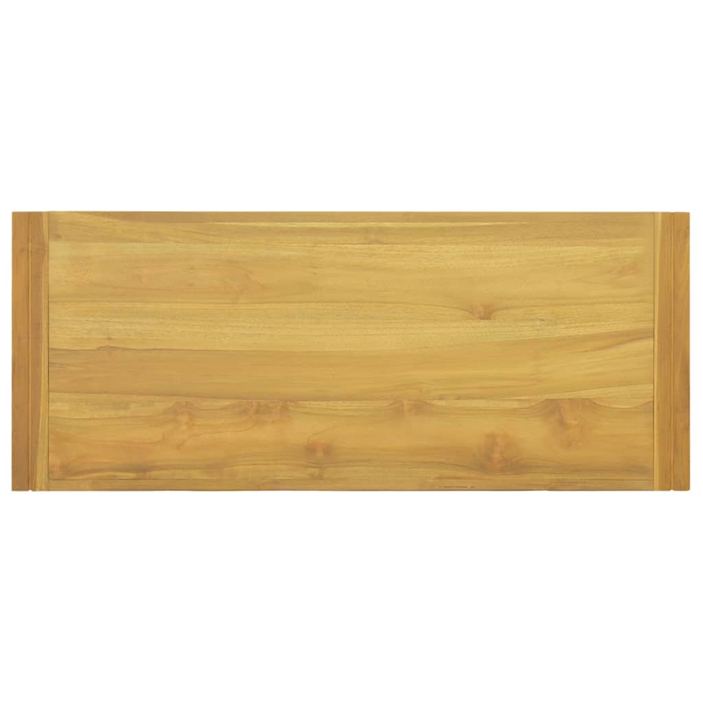 vidaXL Dulap de baie suspendat, 110x45x35 cm, lemn masiv de tec