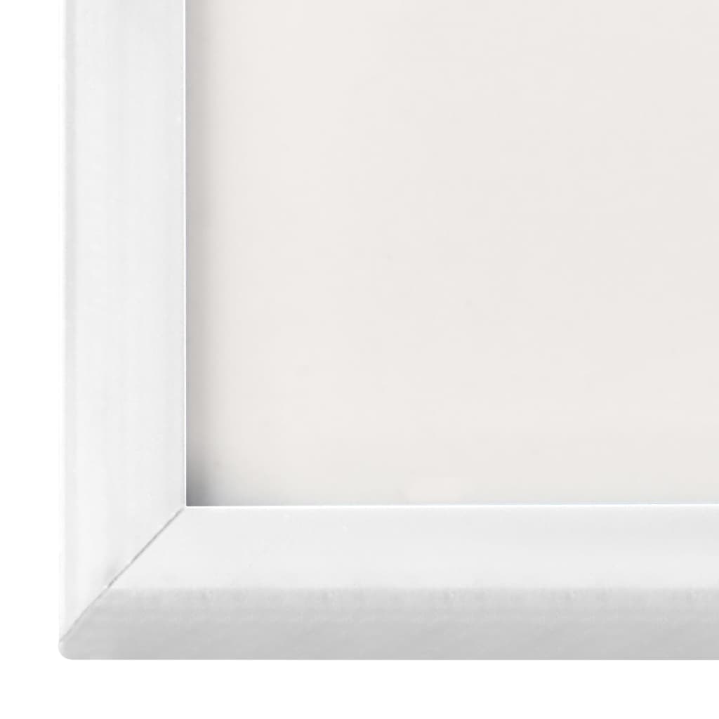 vidaXL Rame foto colaj pentru perete/masă, 3 buc. alb, 59,4x84 cm, MDF