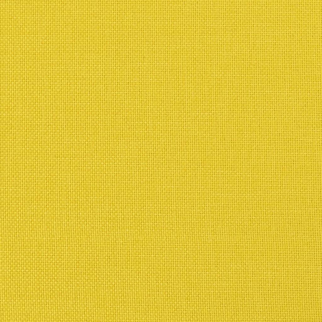 vidaXL Bancă, galben deschis, 100x64x80 cm, textil