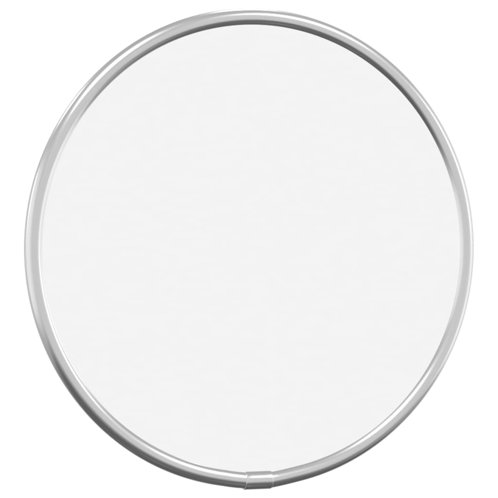 vidaXL Oglindă de perete rotundă, argintiu, Ø 20 cm