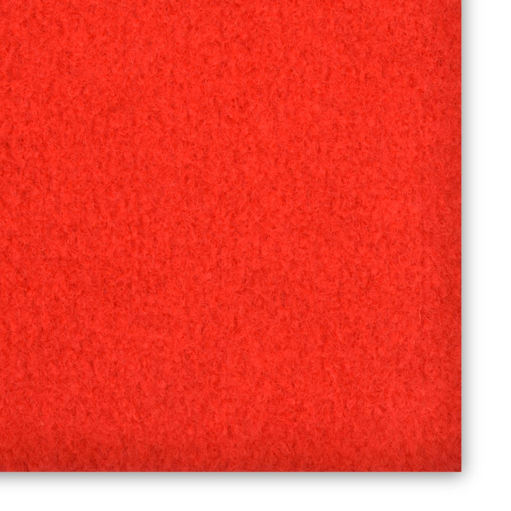 vidaXL Gazon artificial cu crampoane, roșu, 4x1,33 m