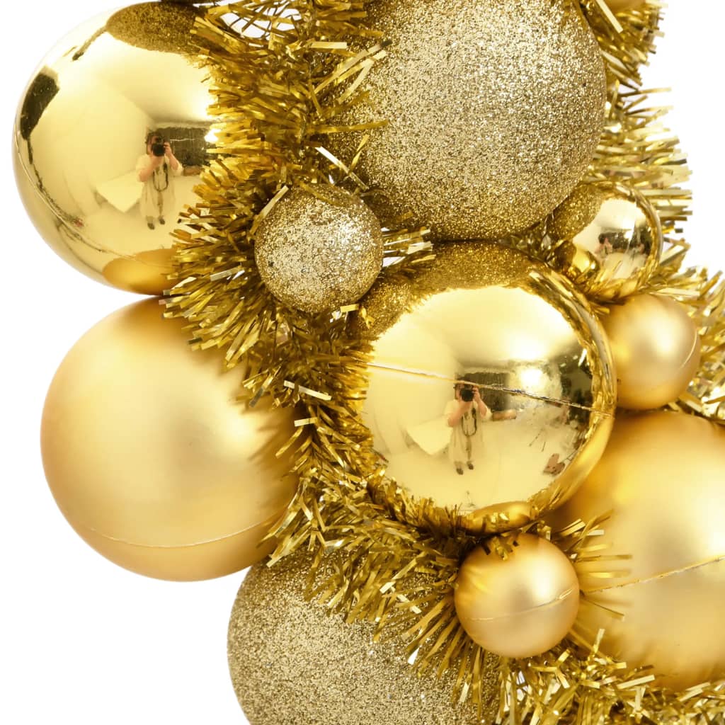 vidaXL Coroană de Crăciun, auriu, 45 cm, polistiren