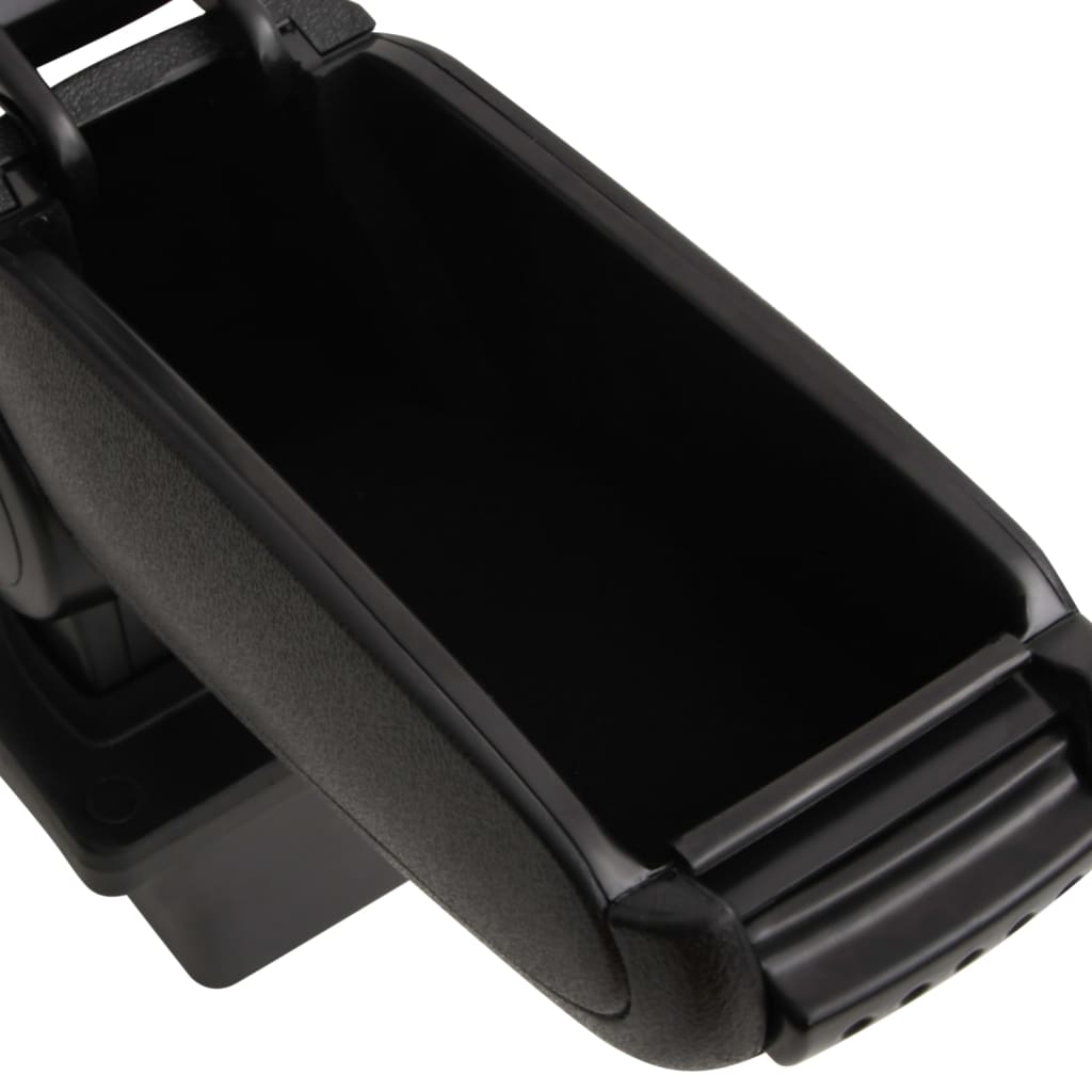 vidaXL Cotieră auto, negru, 14x33x(32-48,5) cm ABS