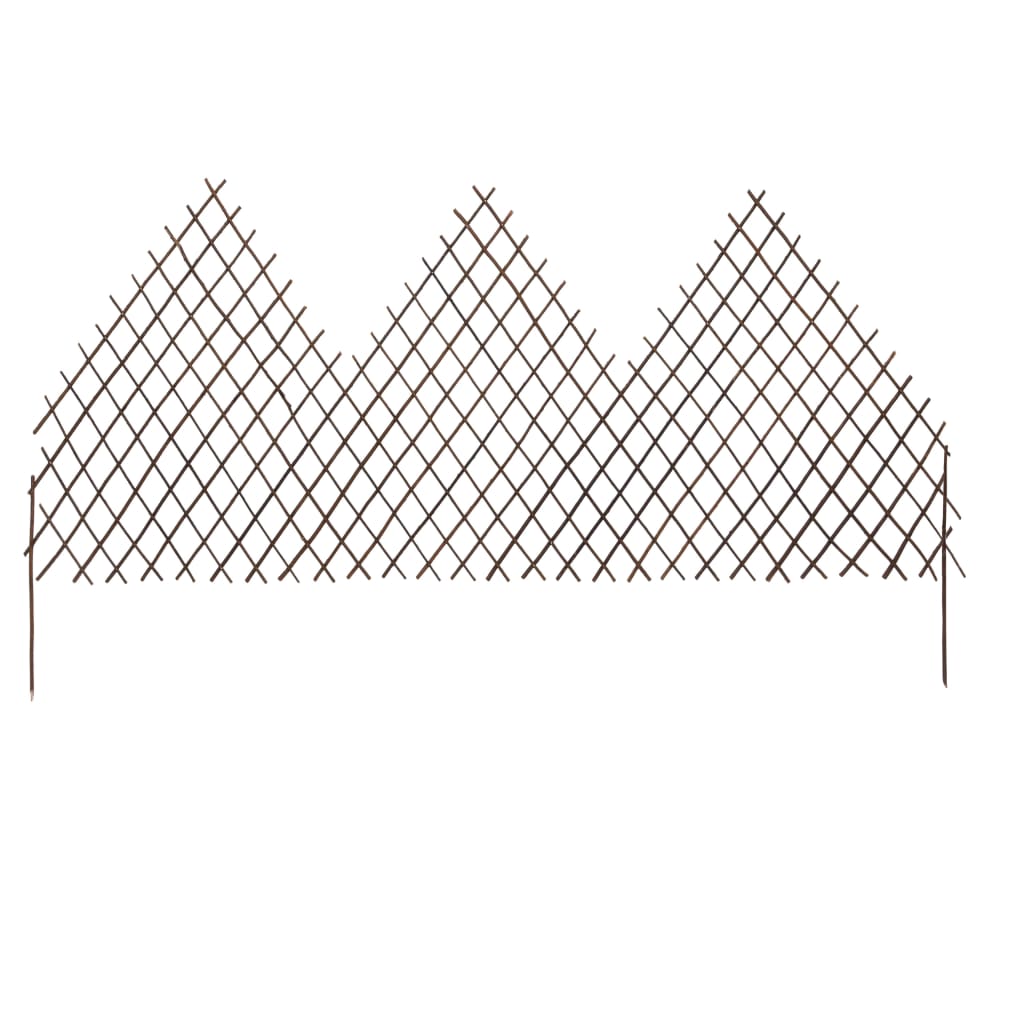 vidaXL Garduri cu zăbrele de grădină, 5 buc., 170 x 105 cm, salcie