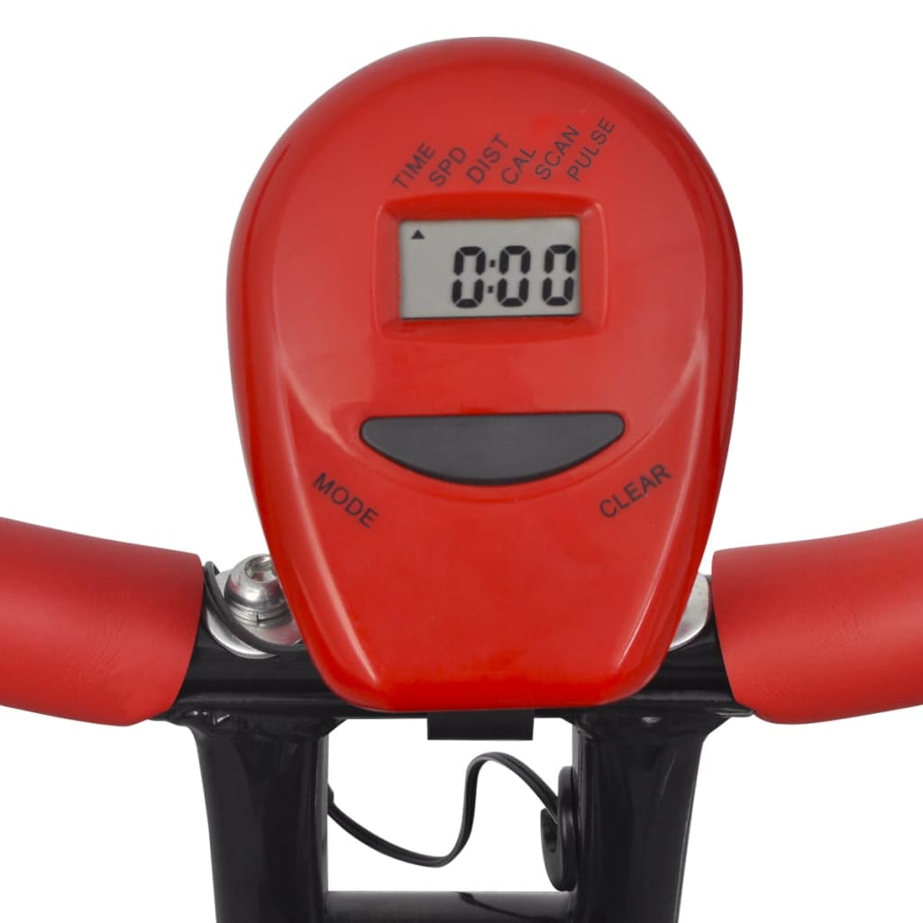 vidaXL Bicicletă fitness magnetică pliabilă cu spătar, volantă 2,5 kg
