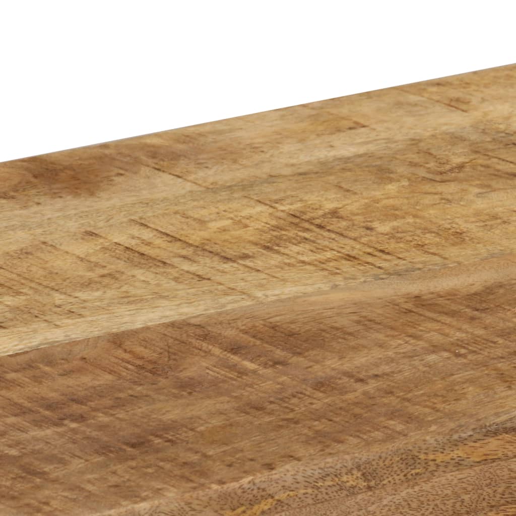 vidaXL Masă consolă, 120x35x76 cm, lemn masiv de mango & oțel