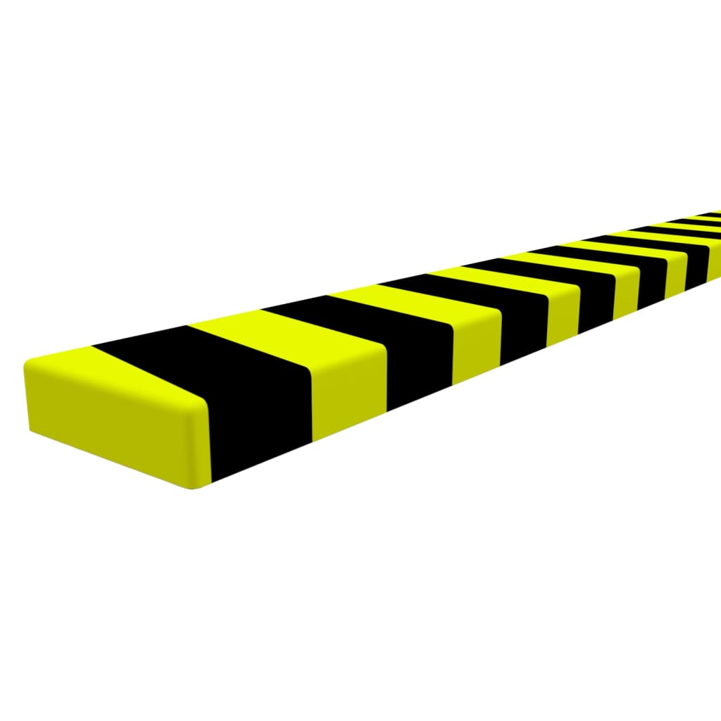 vidaXL Protecție de colț, galben și negru, 6x2x101,5 cm, PU